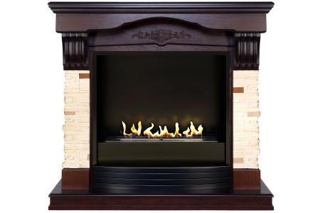 Биокамин в портале Firezo Malta Темный дуб