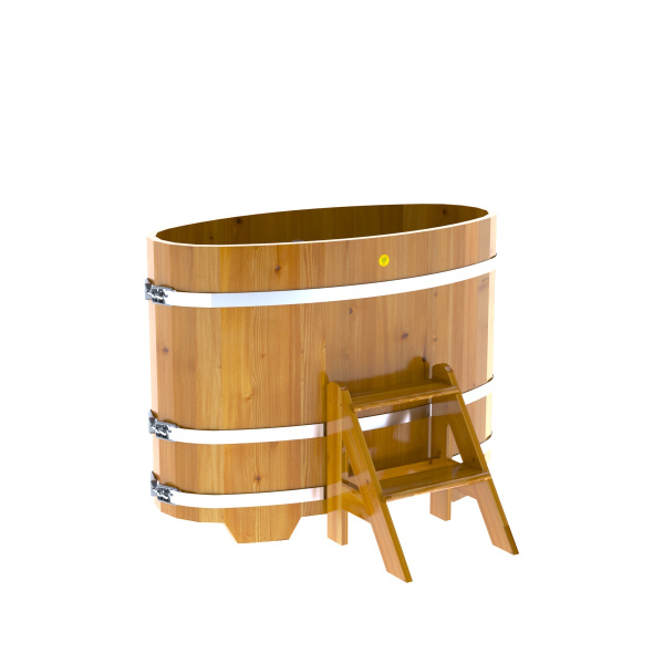 Купель овальная BentWood из лиственницы 0,69x1,31