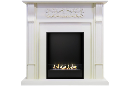 Биокамин в портале Firezo Venice Фактурный белый